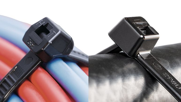 Nippusiteet valmistettu kierrätetystä polyamidista