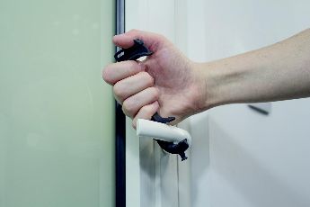 Non-contact PPE door handle opener