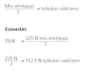 Työkalun testaus – Kiristyslujuuden määrittäminen